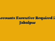 Accounts Executive Required in Jabalpur