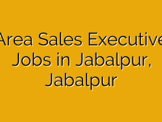 Area Sales Executive Jobs in Jabalpur, Jabalpur