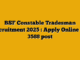 BSF Constable Tradesman Recruitment 2025 : Apply Online for 3588 post