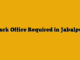 Back Office Required in Jabalpur