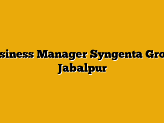 Business Manager  Syngenta Group Jabalpur