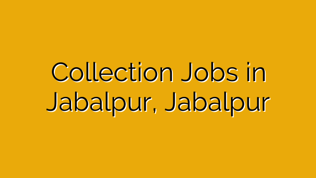 Collection Jobs in Jabalpur, Jabalpur