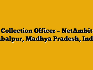 Collection Officer – NetAmbit Jabalpur, Madhya Pradesh, India