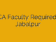 DCA Faculty Required in Jabalpur