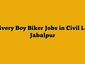 Delivery Boy Biker Jobs in Civil Line, Jabalpur