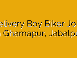 Delivery Boy Biker Jobs in Ghamapur, Jabalpur