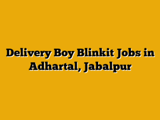 Delivery Boy Blinkit Jobs in Adhartal, Jabalpur