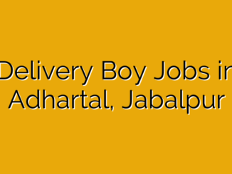Delivery Boy Jobs in Adhartal, Jabalpur