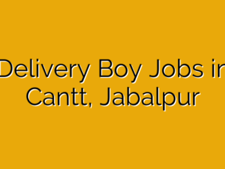 Delivery Boy Jobs in Cantt, Jabalpur