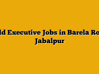 Field Executive Jobs in Barela Road, Jabalpur