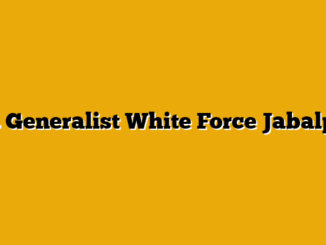 HR Generalist  White Force Jabalpur