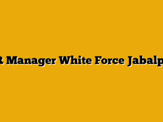 HR Manager  White Force Jabalpur