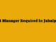 HR Manager Required In Jabalpur