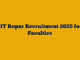IIT Ropar Recruitment 2025 for Faculties