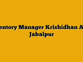 Inventory Manager Krishidhan Agro Jabalpur