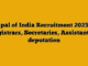 Lokpal of India Recruitment 2025 for Registrars, Secretaries, Assistant on deputation