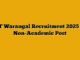 NIT Warangal Recruitment 2025 for Non-Academic Post