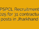 PSPCL Recruitment 2025 for 31 contractual posts in Jharkhand