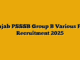 Panjab PSSSB Group B Various Post Recruitment 2025