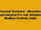 Personal Assistant – Bhoodhan Agriventures Pvt. Ltd. Jabalpur, Madhya Pradesh, India