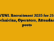 RVUNL Recruitment 2025 for 2163 Technician, Operators, Attendants posts