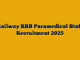 Railway RRB Paramedical Staff Recruitment 2025