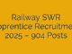 Railway SWR Apprentice Recruitment 2025 – 904 Posts