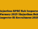 Rajasthan RPSC Sub Inspector Vacancy 2025 | Rajasthan Sub Inspector SI Recruitment 2025