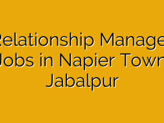 Relationship Manager Jobs in Napier Town, Jabalpur