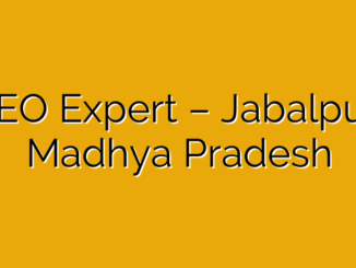 SEO Expert – Jabalpur, Madhya Pradesh