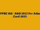UPPSC RO/ ARO 2023 Pre Admit Card 2025