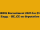 URRDA Recruitment 2025 for Civil Engg. – SE, CE on deputation