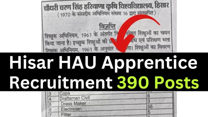 Hisar-HAU-Apprentice-Recruitment