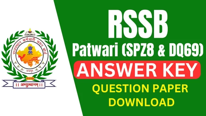 Rajasthan-RSSB-Patwari-Answer-Key