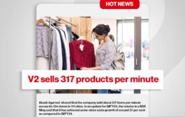 company sold about 317 items per minute across its 124 stores in 111 cities - V2 Mall Jabalpur