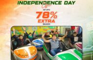 Get ready for an epic Independence Day! Enjoy up to 78% extra balance to play your favorite games at Hungama Game Planet Jabalpur