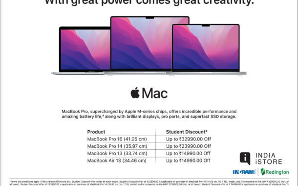 MAC Book offers Student Discount Starting from Rs.14,990 -to- Rs. 32,990