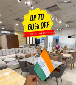 Celebrate Independence Day with up to 60% off on imported furniture - Home Aesthetic Jabalpur