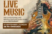 Live Music 01st Sep 2024 Sunday 8PM Onwards - Sheesha Sky Lounge Jabalpur