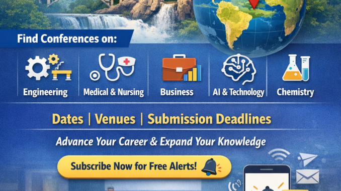 Upcoming International Conferences 2026