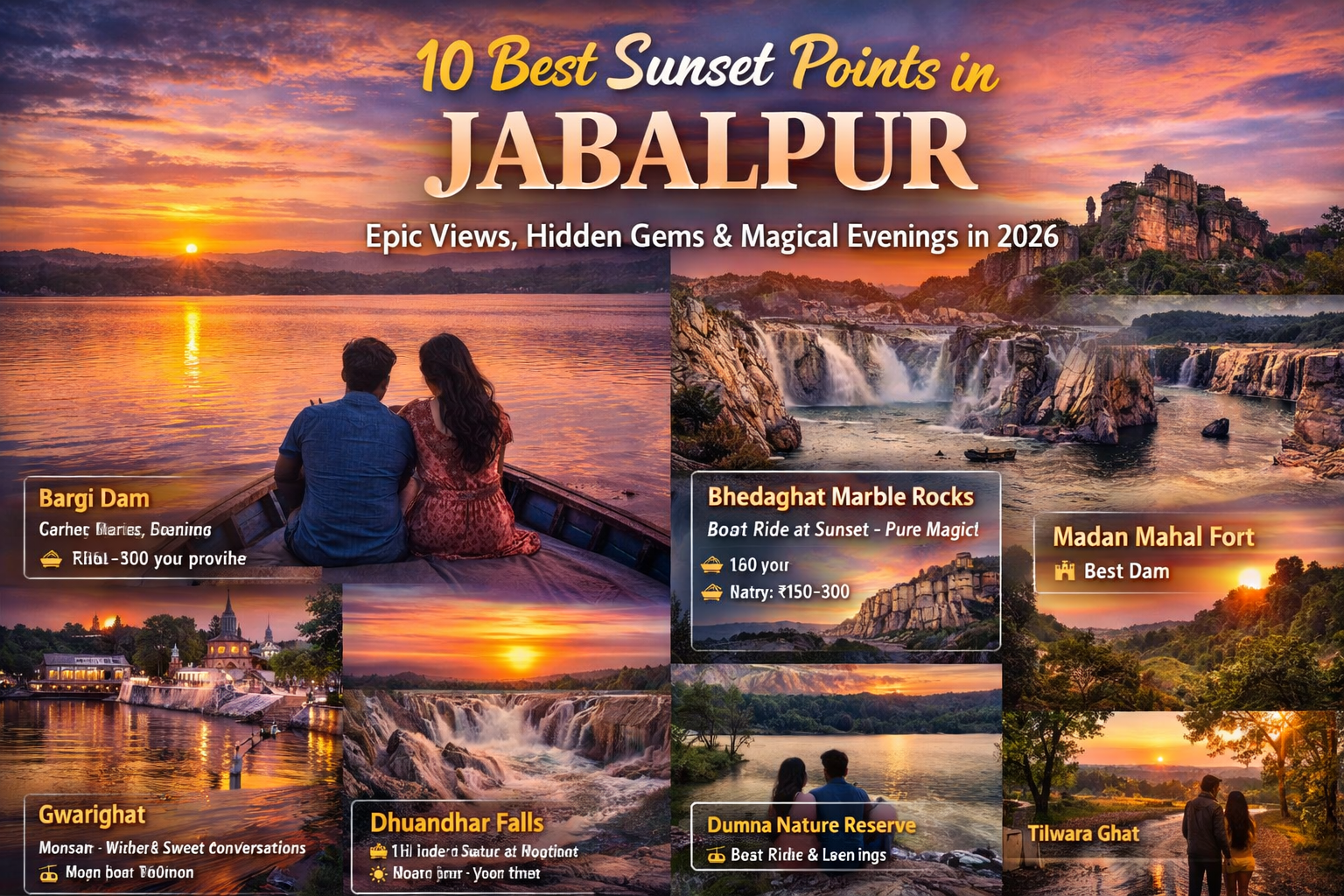 Best Sunset Points in Jabalpur