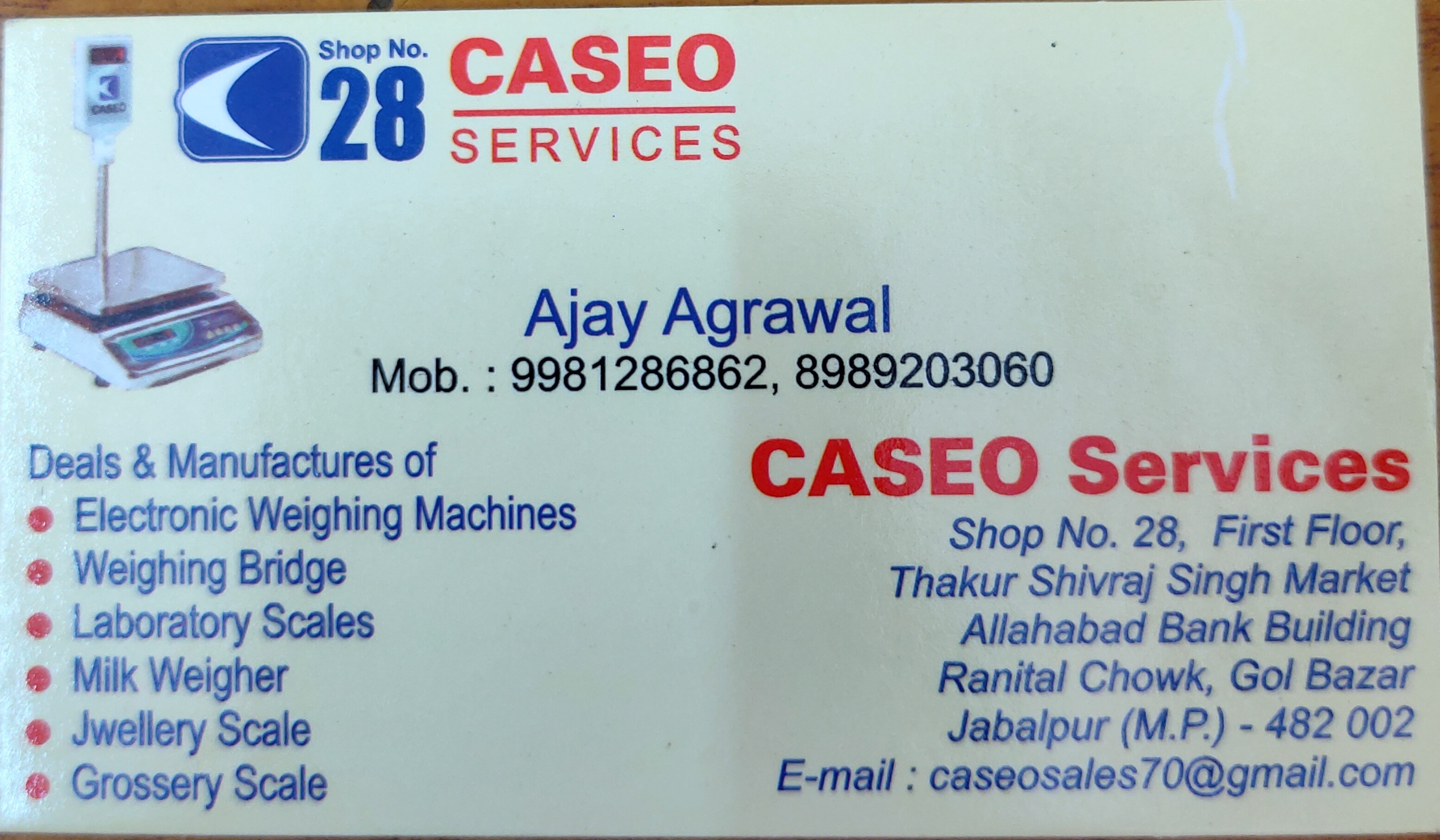 Caseo Services Jabalpur