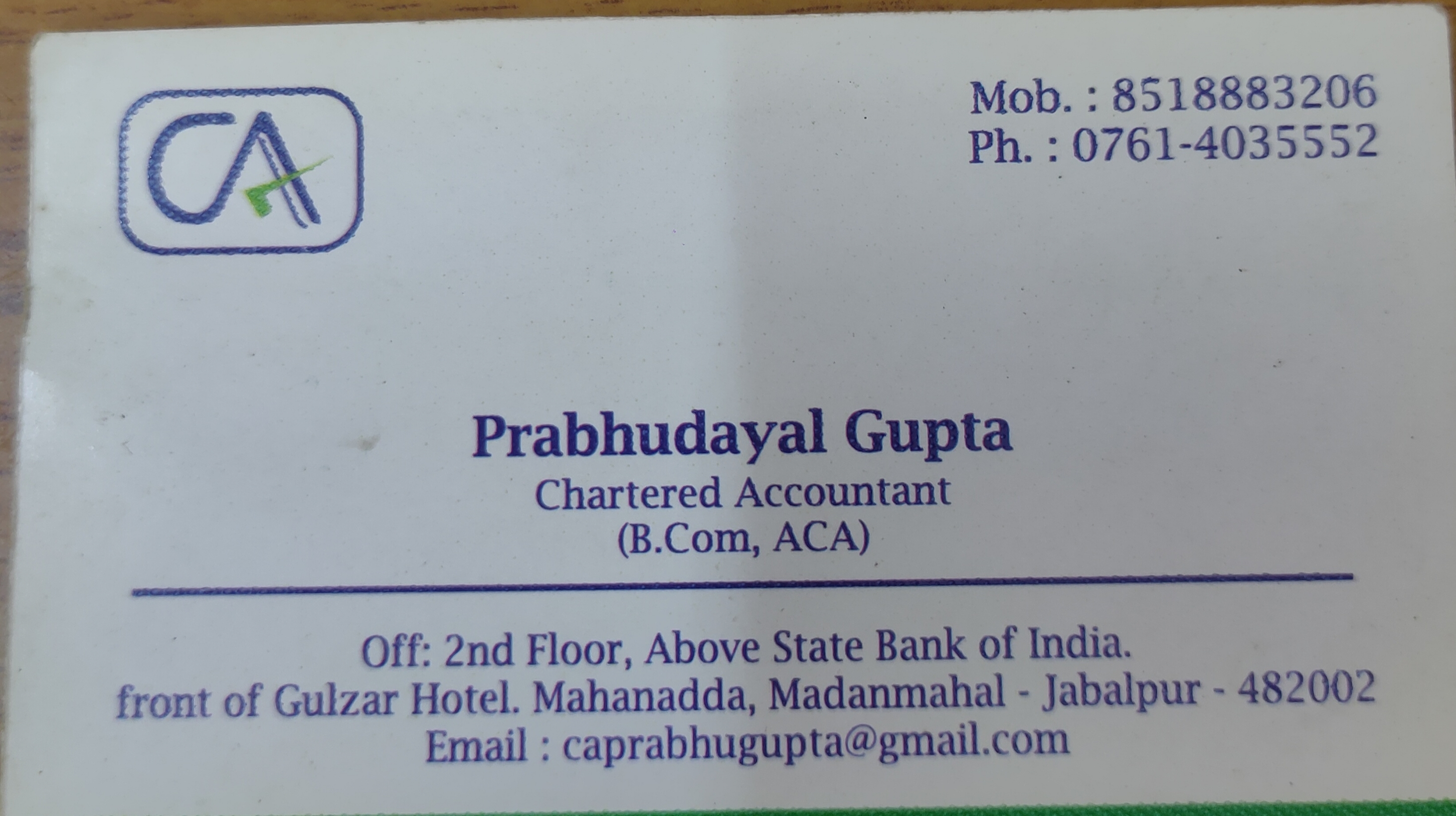 Chartered accountant Jabalpur