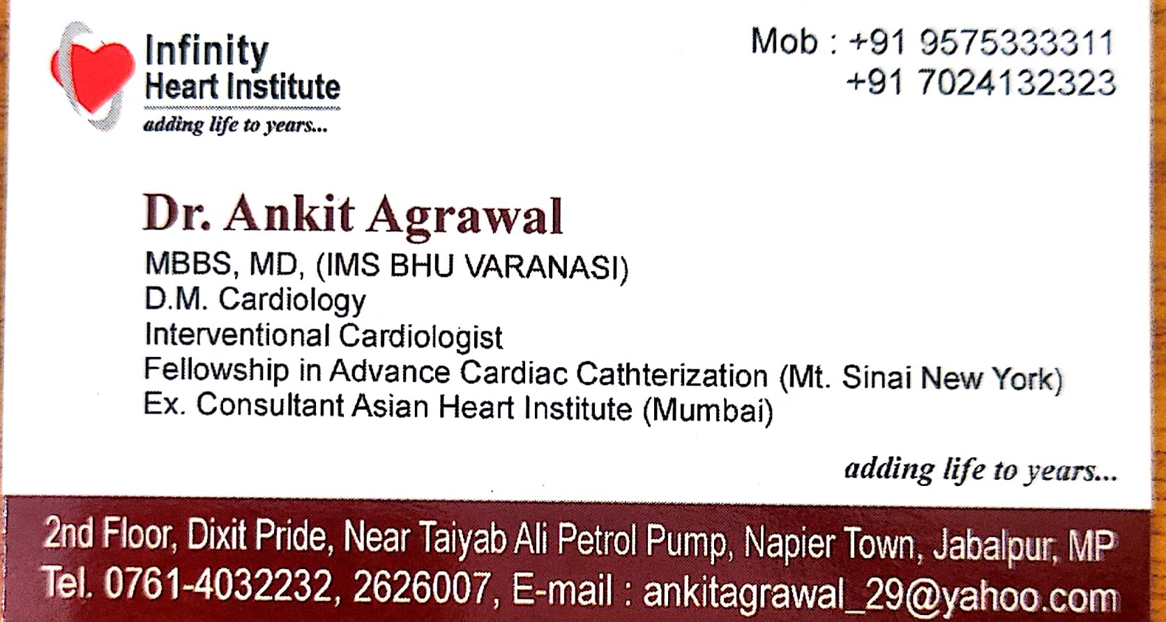 Dr. Ankit Agrawal Jabalpur